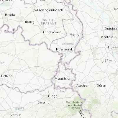 Map showing location of Maaseik (51.098020, 5.783790)