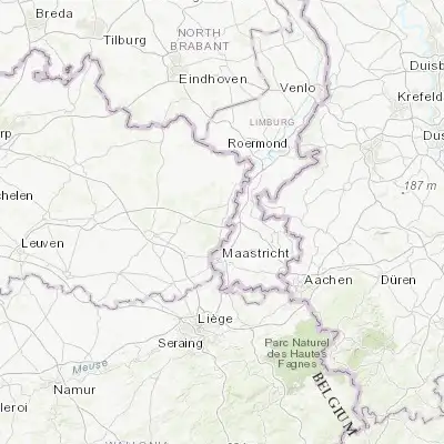 Map showing location of Maasmechelen (50.965450, 5.694520)