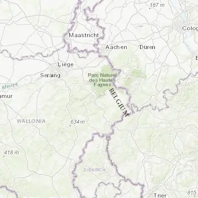 Map showing location of Malmédy (50.426860, 6.027940)