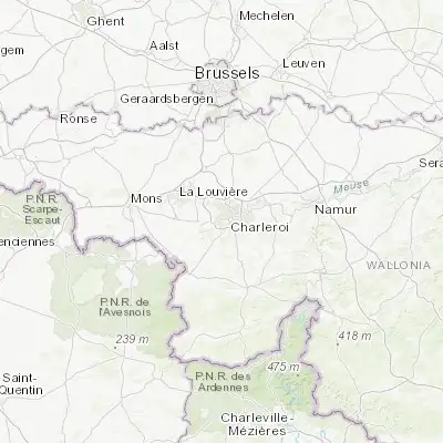 Map showing location of Marchienne-au-Pont (50.405730, 4.395300)