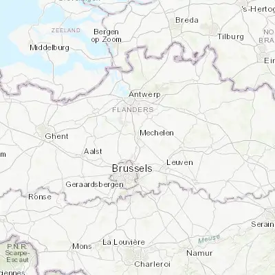 Map showing location of Mechelen (51.025740, 4.477620)