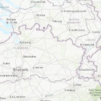 Map showing location of Meerhout (51.132100, 5.078420)