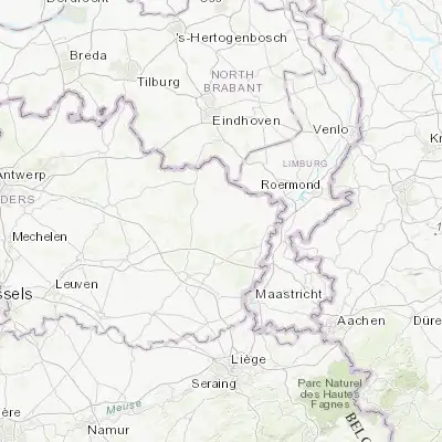 Map showing location of Meeuwen (51.099100, 5.521060)