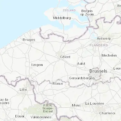 Map showing location of Merelbeke (50.994470, 3.746210)