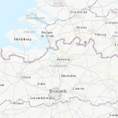 Map showing location of Merksem (51.246230, 4.449030)