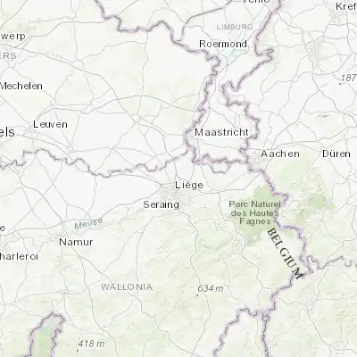 Map showing location of Milmort (50.690370, 5.593230)