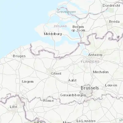 Map showing location of Moerbeke (51.174090, 3.930010)
