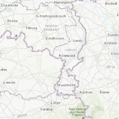 Map showing location of Molenbeersel (51.170410, 5.737610)