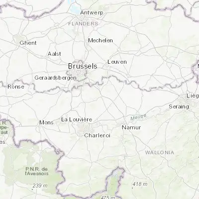 Map showing location of Mont-Saint-Guibert (50.634270, 4.610610)