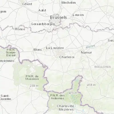 Map showing location of Mont-sur-Marchienne (50.389970, 4.407320)