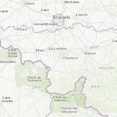 Map showing location of Montigny-le-Tilleul (50.380560, 4.375820)