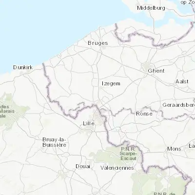 Map showing location of Moorsele (50.840900, 3.159710)