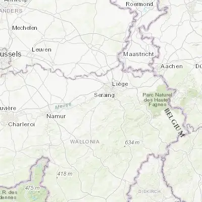 Map showing location of Neuville-en-Condroz (50.552930, 5.450760)