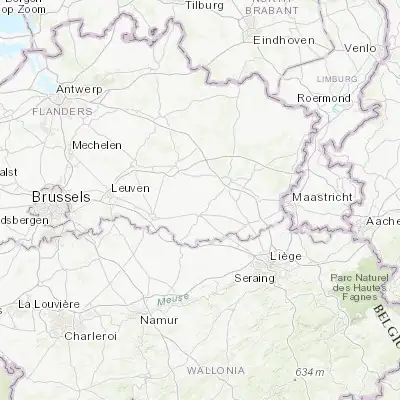 Map showing location of Nieuwerkerken (50.863800, 5.194670)