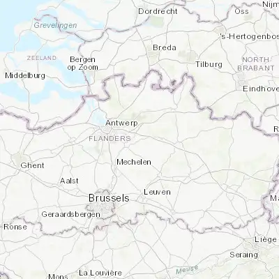Map showing location of Nijlen (51.160960, 4.670080)