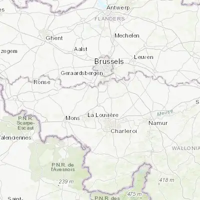 Map showing location of Nivelles (50.598330, 4.328480)