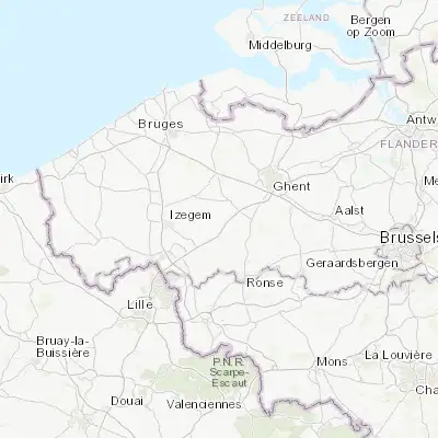 Map showing location of Olsene (50.934220, 3.463890)