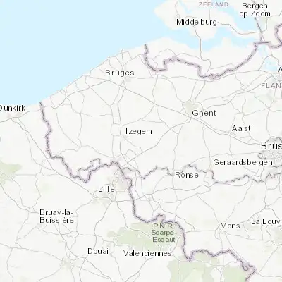 Map showing location of Ooigem (50.893340, 3.336300)