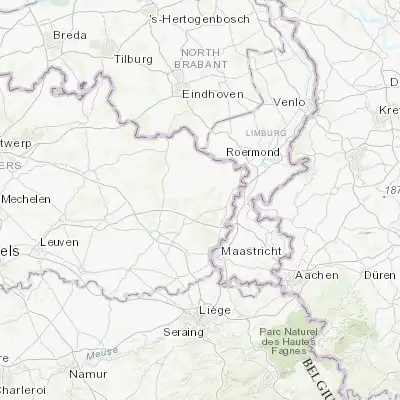 Map showing location of Opglabbeek (51.042580, 5.583460)
