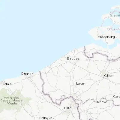 Map showing location of Ostend (51.215510, 2.927000)