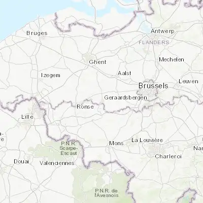 Map showing location of Overboelare (50.763820, 3.863690)