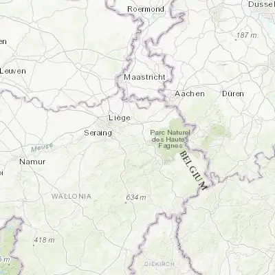 Map showing location of Pepinster (50.565680, 5.803860)