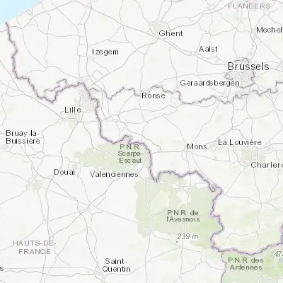 Map showing location of Péruwelz (50.508190, 3.593730)