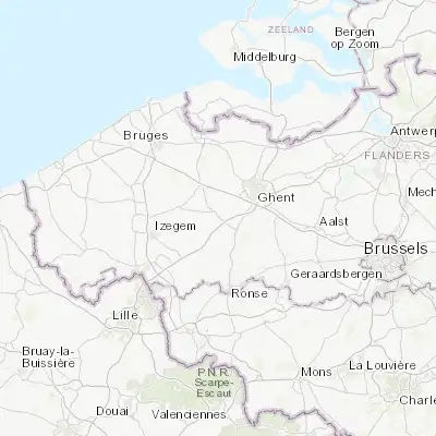 Map showing location of Petegem-aan-de-Leie (50.966670, 3.533330)