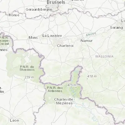 Map showing location of Philippeville (50.196120, 4.543740)