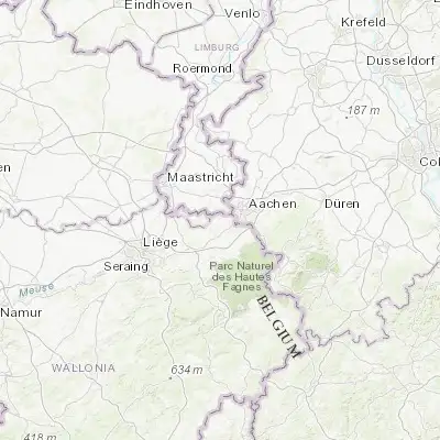 Map showing location of Plombières (50.736560, 5.959220)