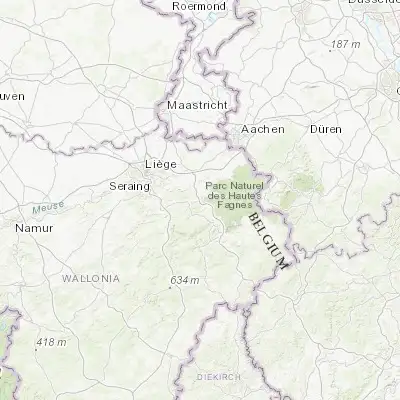 Map showing location of Polleur (50.539400, 5.880780)