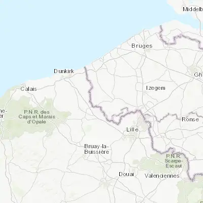 Map showing location of Poperinge (50.853860, 2.726590)