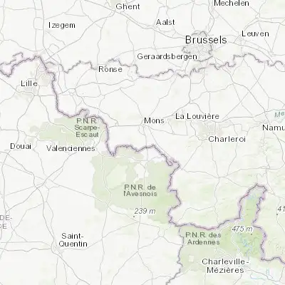 Map showing location of Quévy-le-Petit (50.368790, 3.936020)
