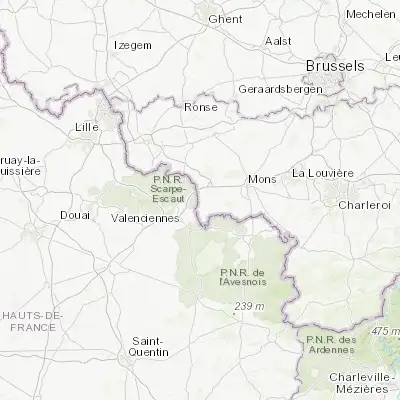 Map showing location of Quiévrain (50.407370, 3.683510)