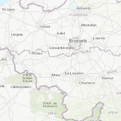 Map showing location of Rebecq-Rognon (50.651470, 4.106830)