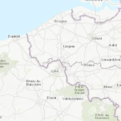 Map showing location of Rekkem (50.783700, 3.163460)