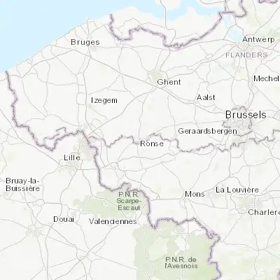 Map showing location of Ronse (50.745740, 3.600500)