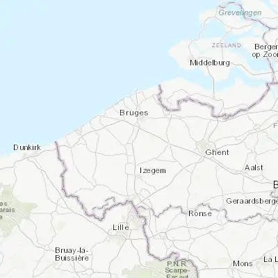 Map showing location of Ruddervoorde (51.095890, 3.207430)
