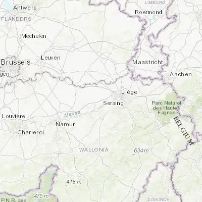Map showing location of Saint-Georges-sur-Meuse (50.600070, 5.357400)