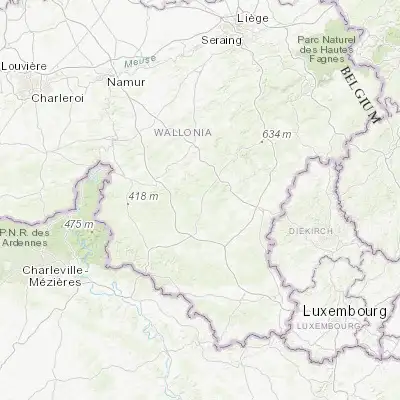 Map showing location of Saint-Hubert (50.026680, 5.374010)