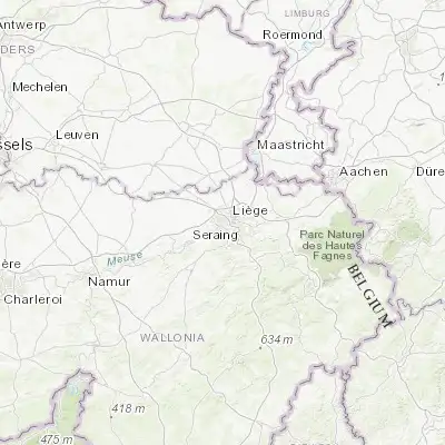 Map showing location of Saint-Nicolas (50.628370, 5.532430)