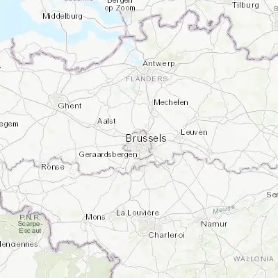 Map showing location of Schaerbeek (50.869350, 4.377370)