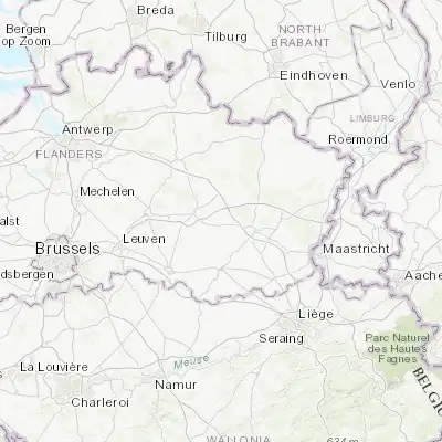 Map showing location of Schulen (50.959720, 5.190100)