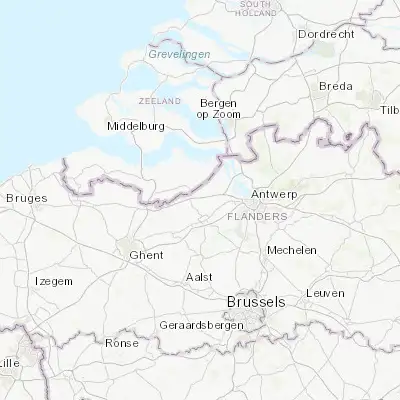 Map showing location of Sint-Gillis-Waas (51.219140, 4.123740)