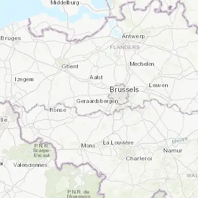 Map showing location of Sint-Kwintens-Lennik (50.803770, 4.154890)