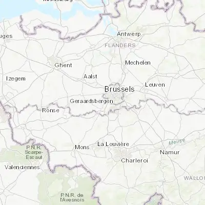 Map showing location of Sint-Pieters-Leeuw (50.779260, 4.243550)