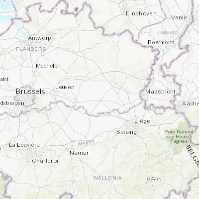 Map showing location of Sint-Truiden (50.816790, 5.186470)