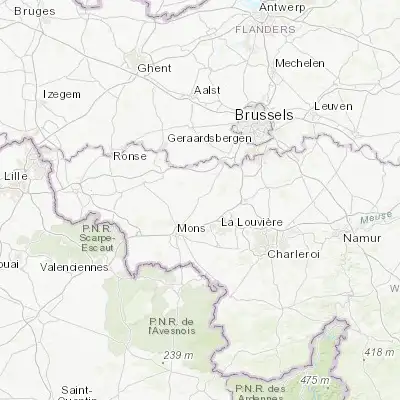Map showing location of Soignies (50.579040, 4.071290)