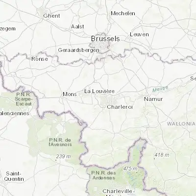 Map showing location of Souvret (50.448600, 4.345690)