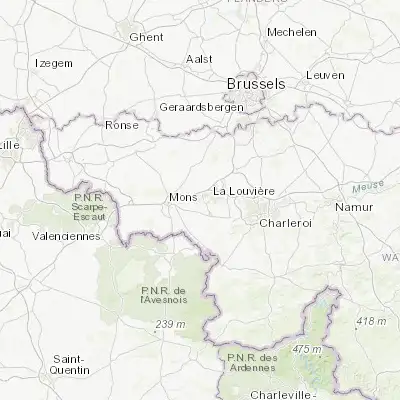 Map showing location of Strépy-Bracquegnies (50.472800, 4.120220)